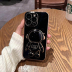 Étui de téléphone fin et résistant avec support iPhone – design astronaute tendance