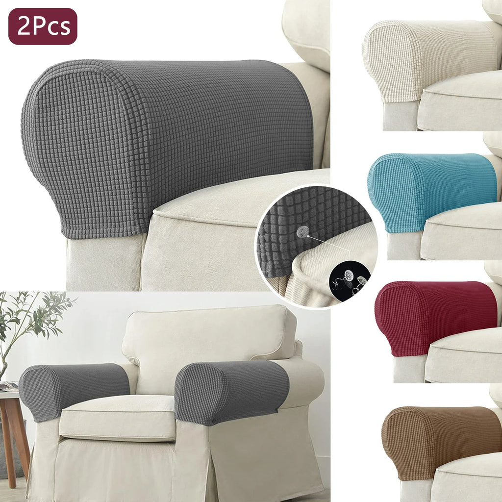Eleganckie 2-częściowe pokrowce na podłokietniki sofy