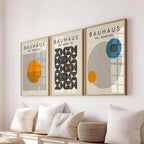 Abstract Wall Decoration Set Bauhaus Prints