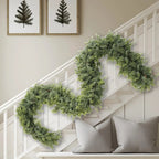 Guirlande décorative de Noël accent vert style cyprès