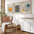 Abstract Wall Decoration Set Bauhaus Prints