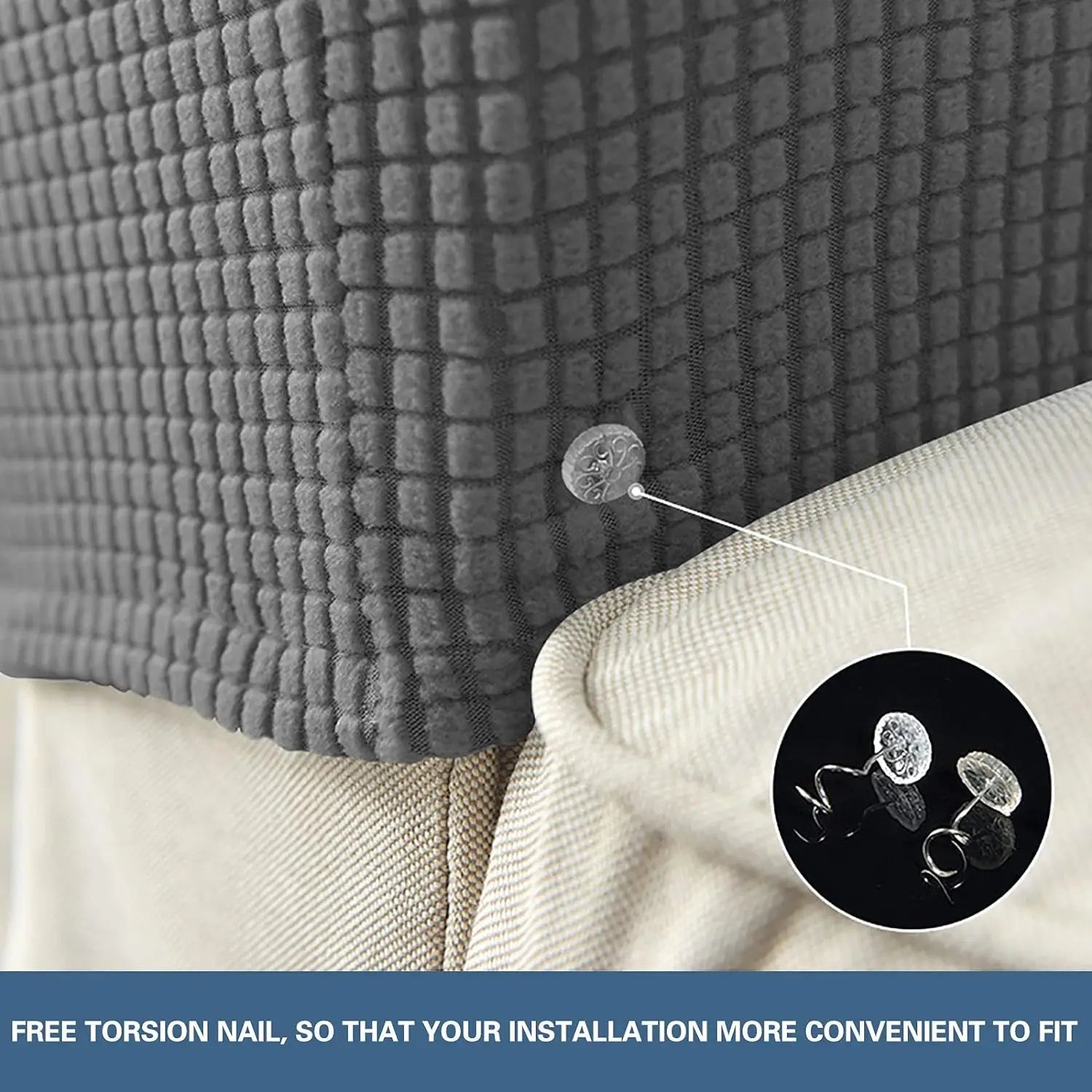 Eleganckie 2-częściowe pokrowce na podłokietniki sofy