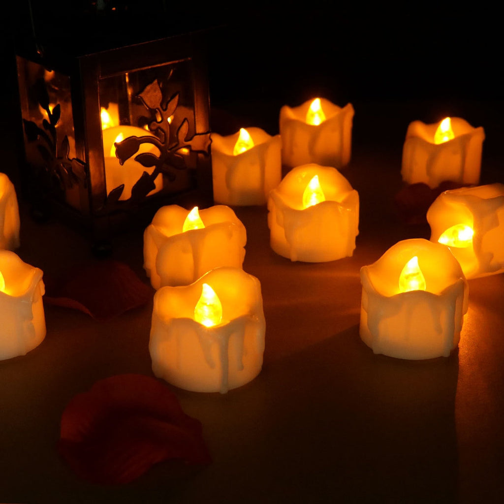Candele decorative senza fiamma con luce delicata