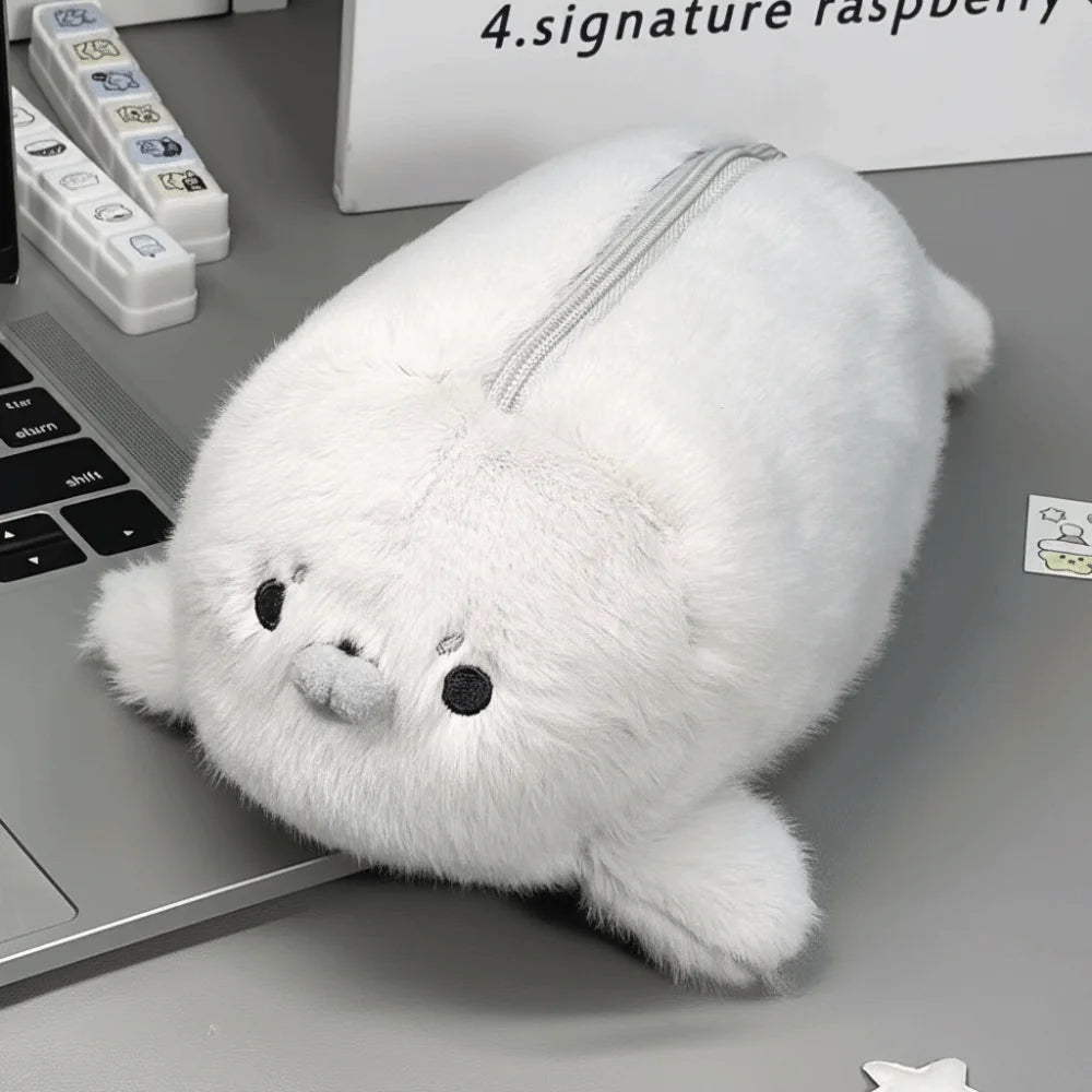 Trousse en peluche grande capacité