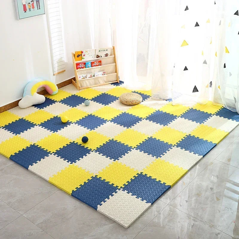Tapis de jeu coloré et doux pour enfants – Tapis de sol épais en mousse pour tout-petits