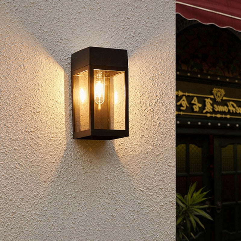 Lampe murale solaire LED élégante pour mur et clôture de jardin