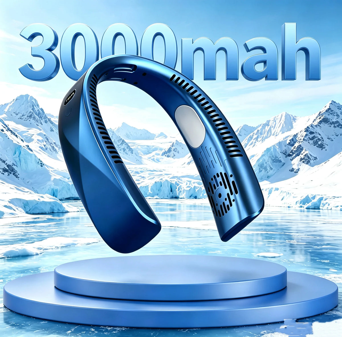 Portable Bladeless Neck Fan 8000mAh USB