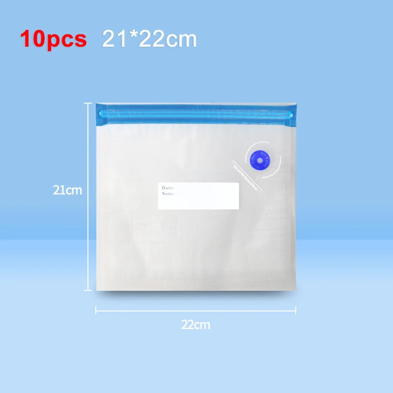 Compact Electric Vacuum Sealer with Reusable Bags