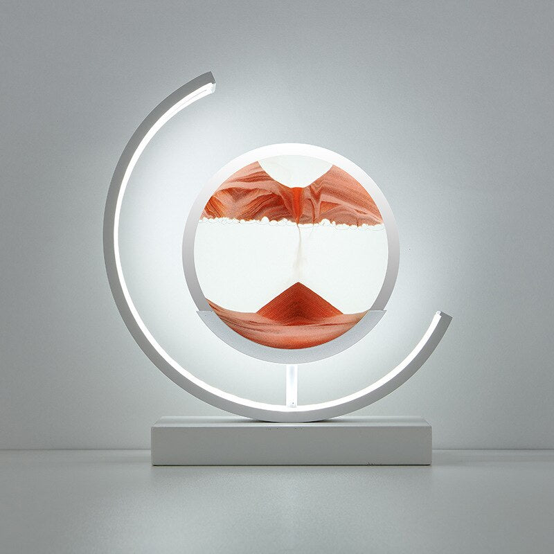 LED Ruchoma Piaskowa Lampa Stołowa Regulowane Oświetlenie