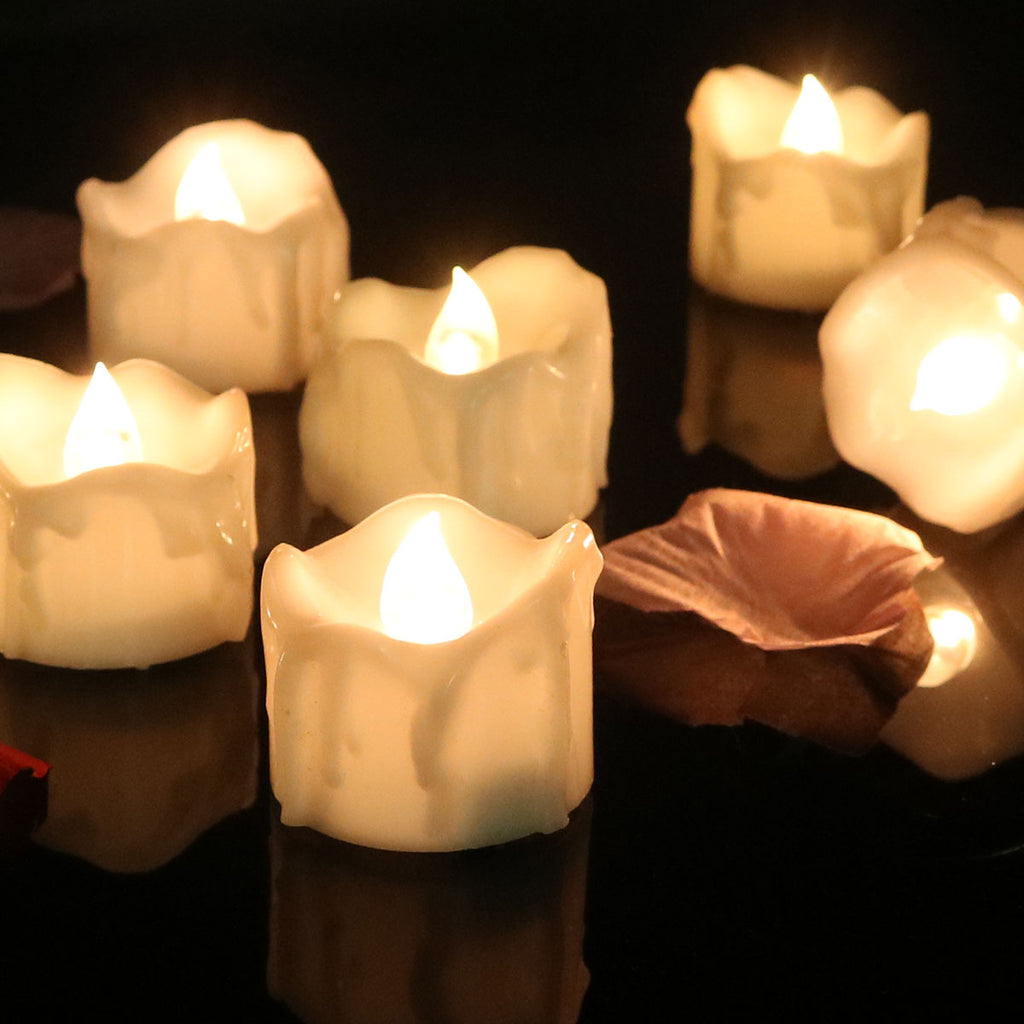 Candele decorative senza fiamma con luce delicata