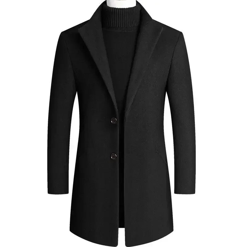 Men's single-breasted coat Classic elegant cut