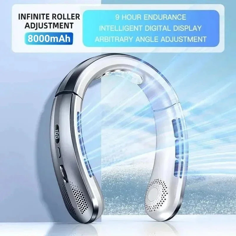Ventilatore portatile senza pale da collo 8000mAh USB