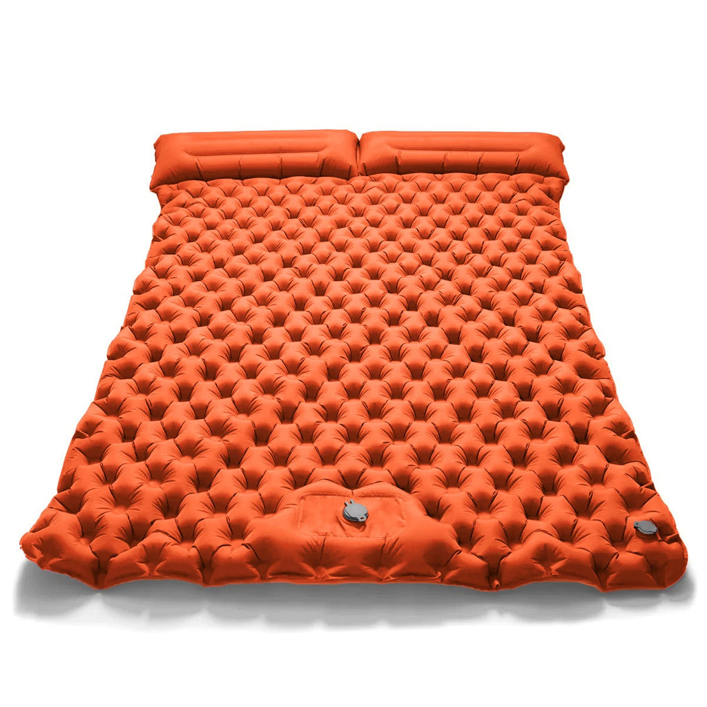 Matelas pneumatique double portable pour le camping et les activités en plein air