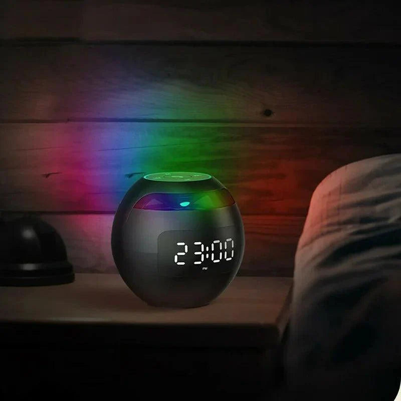 Inteligentny Wielofunkcyjny Budzik Bluetooth z Wyświetlaczem LED i Lampką