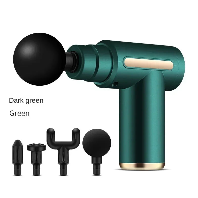 Przenośny Pistolet do Masażu USB z 4 Końcówkami