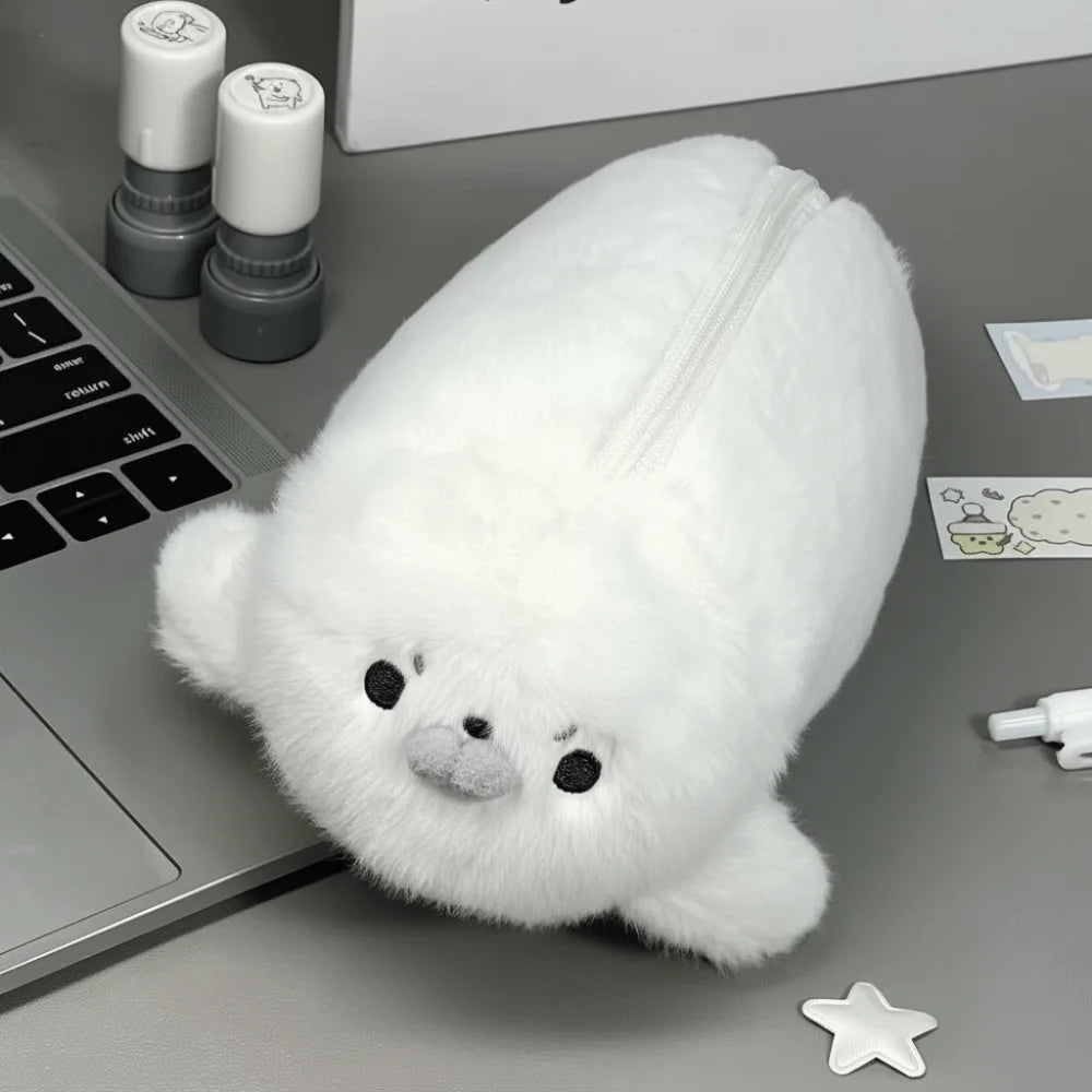 Trousse en peluche grande capacité