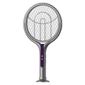 Raquette électrique anti-insectes rechargeable avec manche télescopique