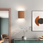 Minimalistyczna Lampa Ścienna Cylindryczny Żebrowany Design do Wnętrz