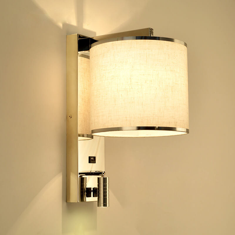 Artistic lightweight luxury 1-light stainless steel wall lamp