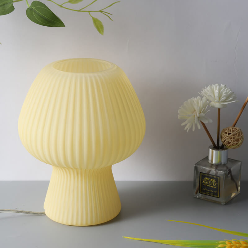 Minimalist mushroom-shaped night light