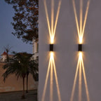 Lampada da parete LED illuminazione esterna impermeabile moderna rettangolare