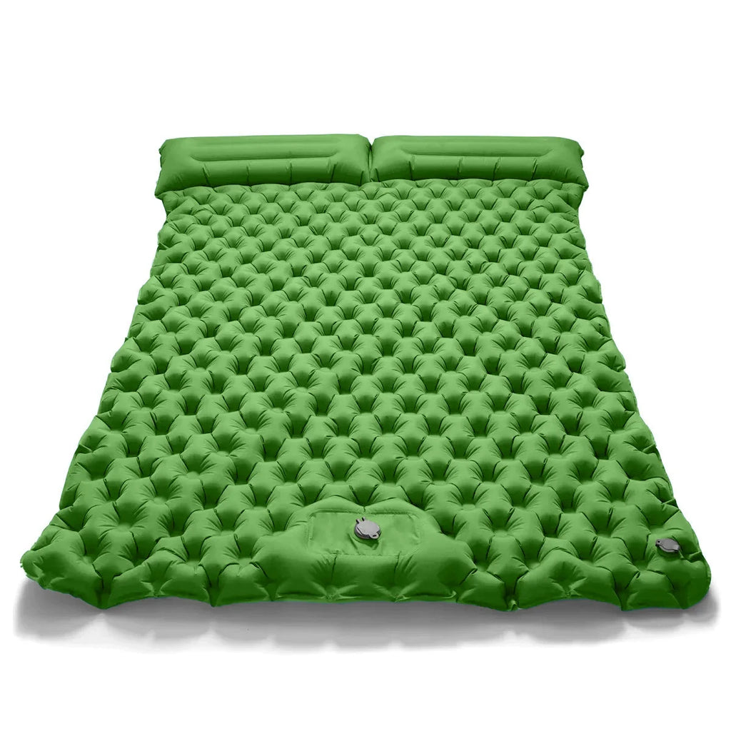 Matelas pneumatique double portable pour le camping et les activités en plein air