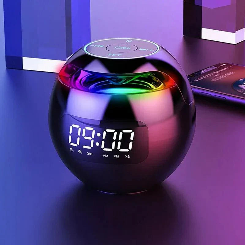 Inteligentny Wielofunkcyjny Budzik Bluetooth z Wyświetlaczem LED i Lampką