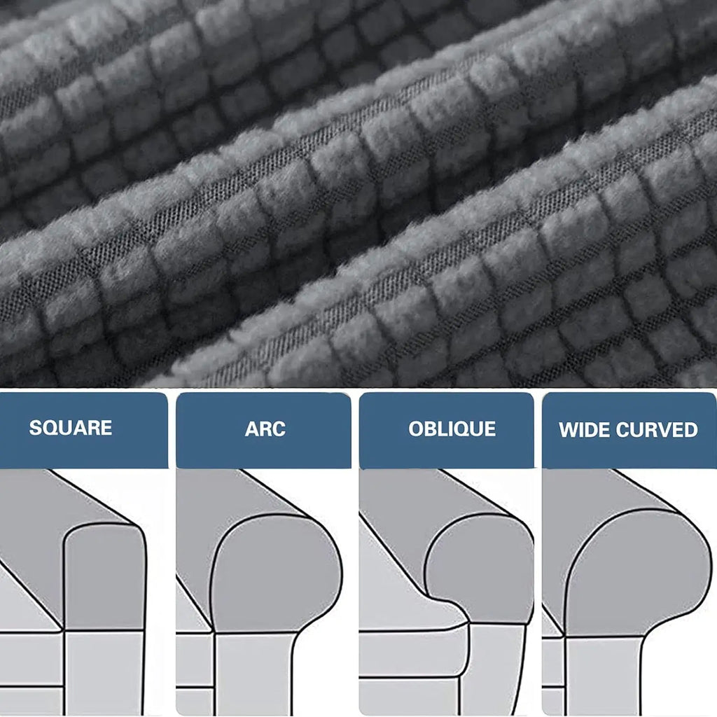 Eleganckie 2-częściowe pokrowce na podłokietniki sofy