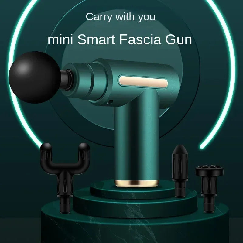 Przenośny Pistolet do Masażu USB z 4 Końcówkami