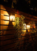 Lampe murale solaire LED élégante pour mur et clôture de jardin