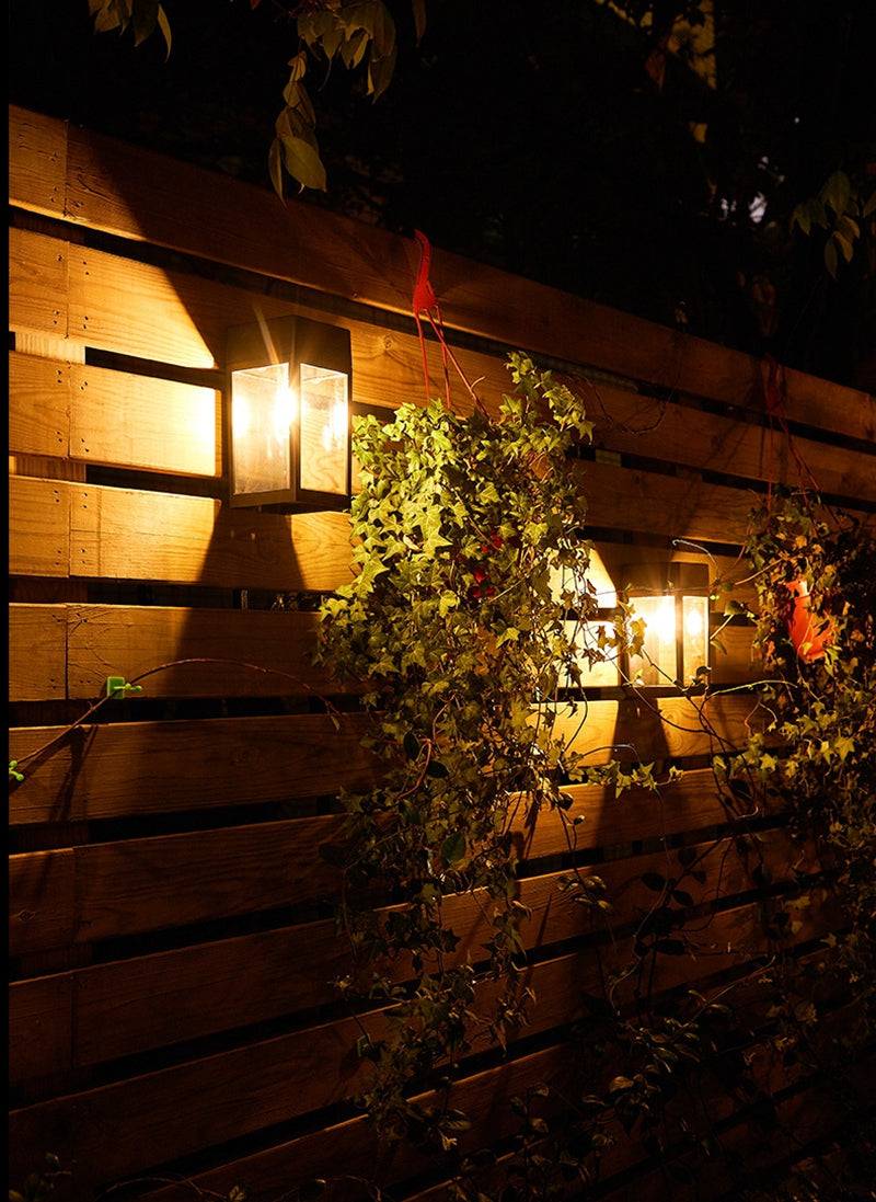 Lampe murale solaire LED élégante pour mur et clôture de jardin