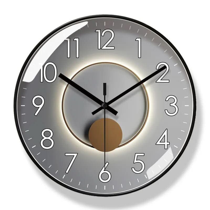 Horloge murale moderne avec mécanisme à quartz précis
