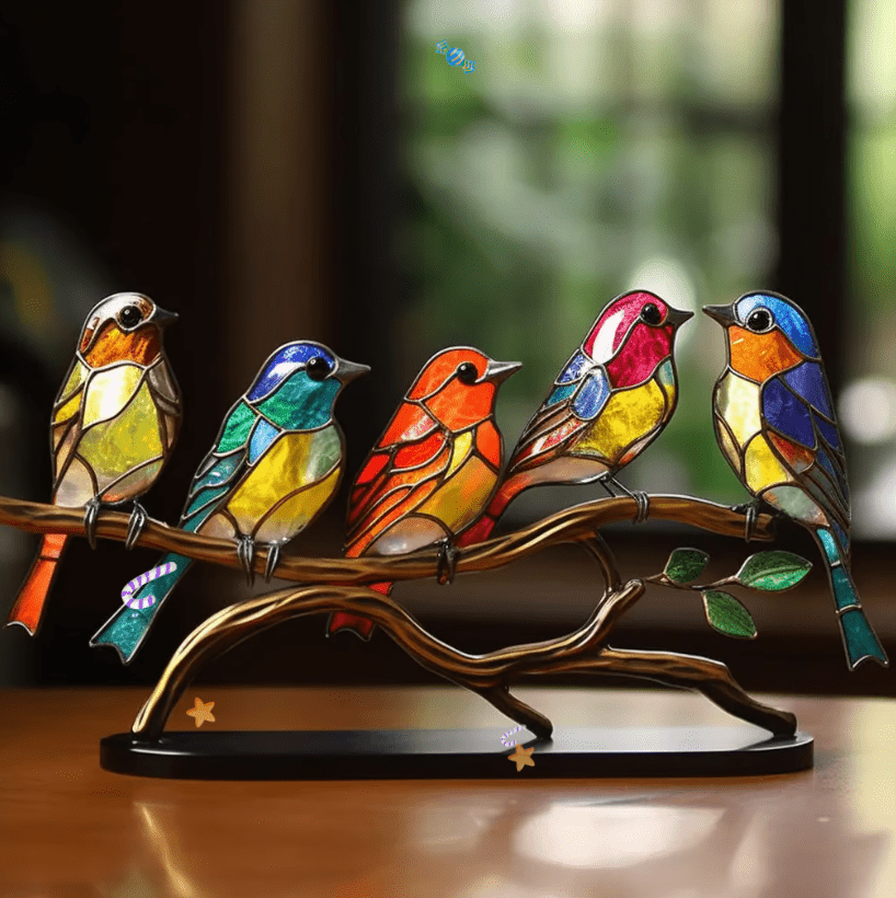 Ornamento artistico a forma di uccello – Elemento decorativo per la casa