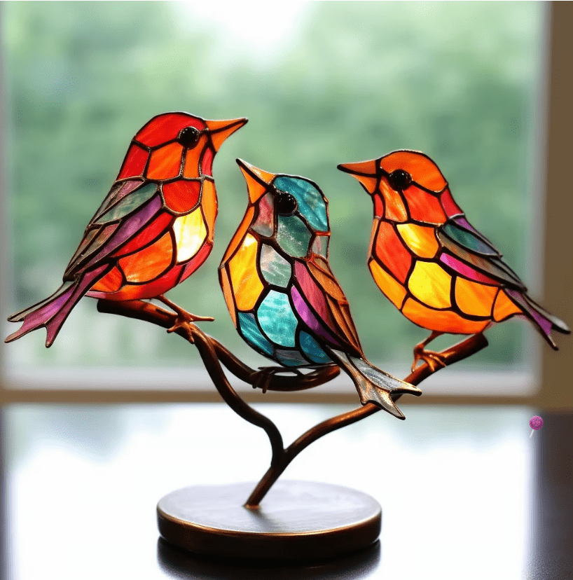 Ornamento artistico a forma di uccello – Elemento decorativo per la casa