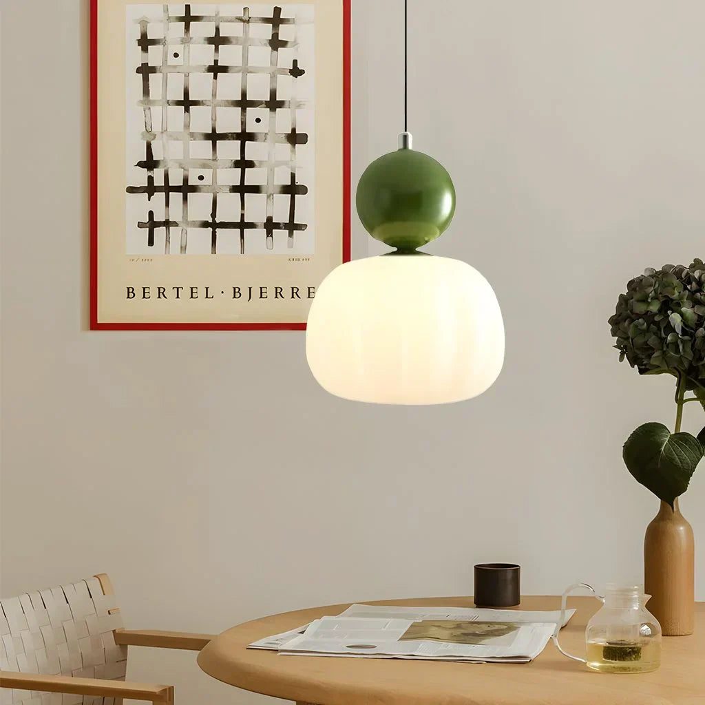 Lampada a sospensione decorativa in vetro dorato per soggiorno e sala da pranzo