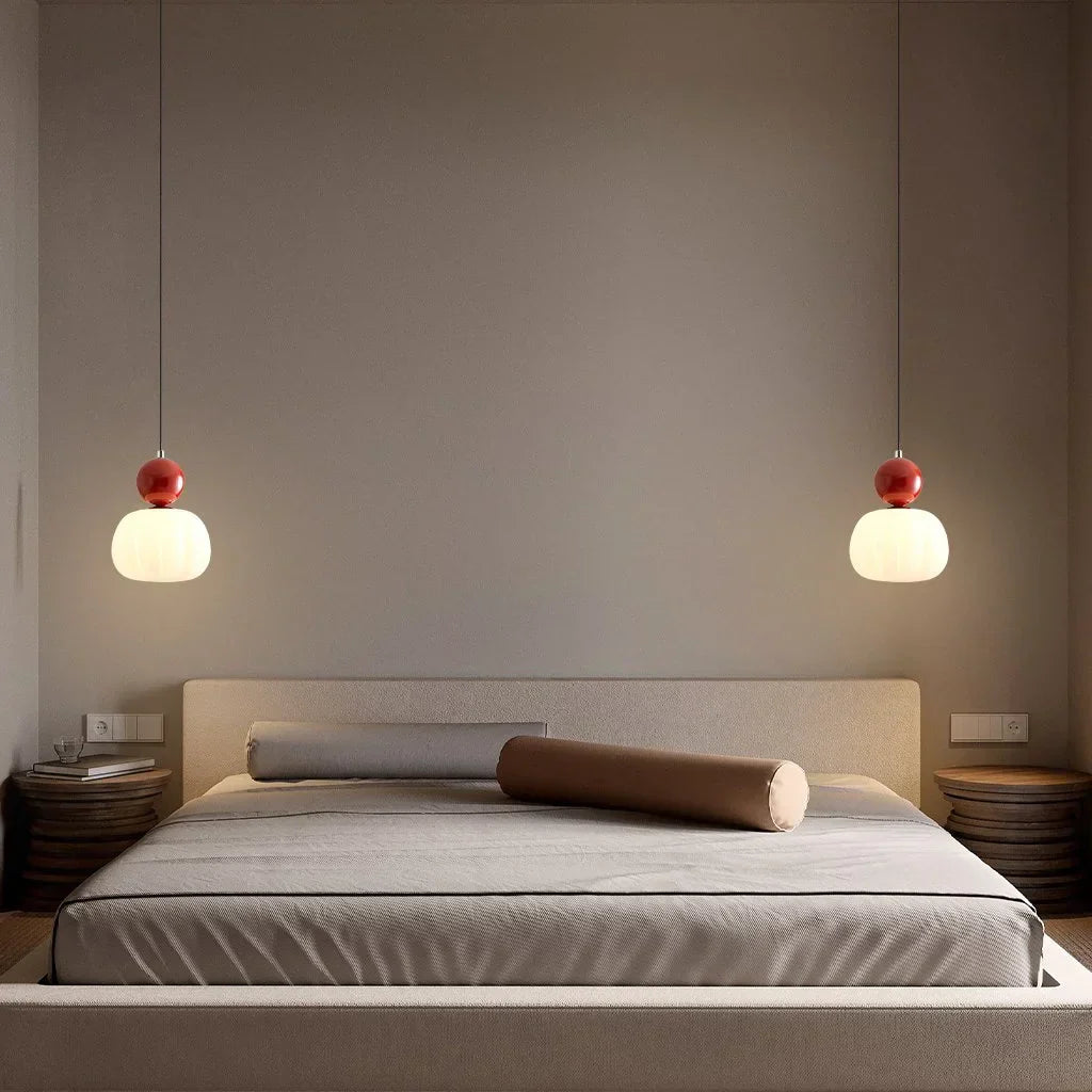 Glass ceiling lamp with gold finish for interiors