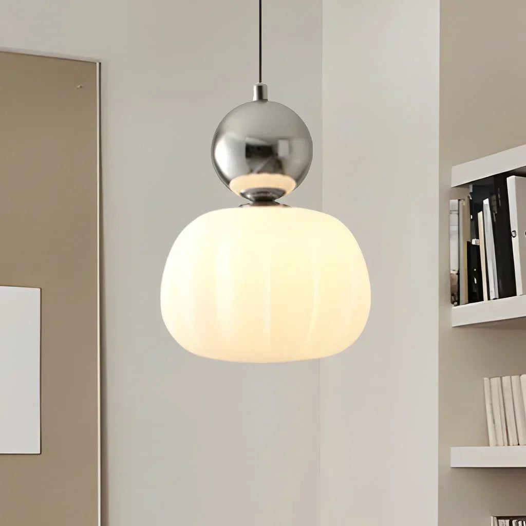 Lampada da soffitto in vetro con finitura dorata per interni