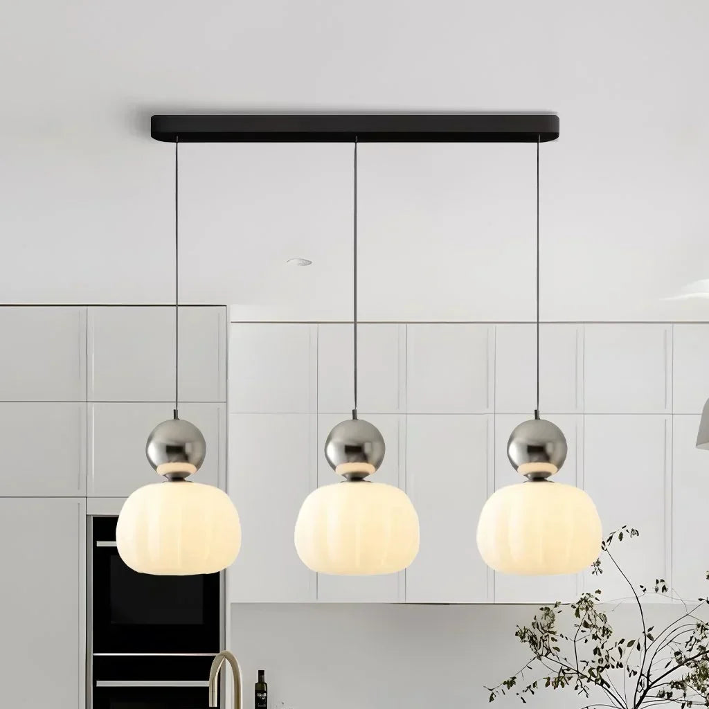 Decorative gold glass pendant lamp for living room and dining room