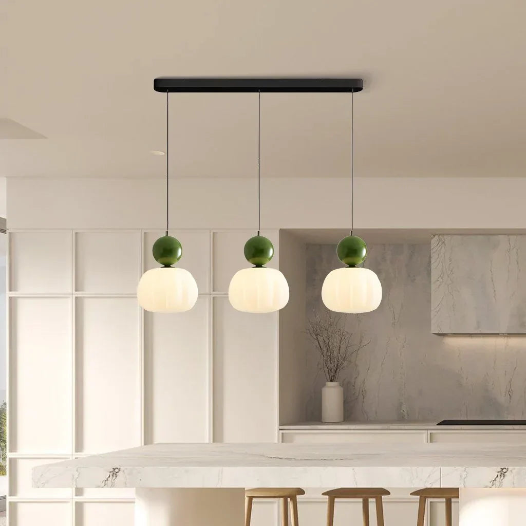 Lampada a sospensione decorativa in vetro dorato per soggiorno e sala da pranzo