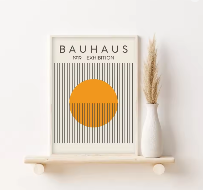 Abstract Wall Decoration Set Bauhaus Prints