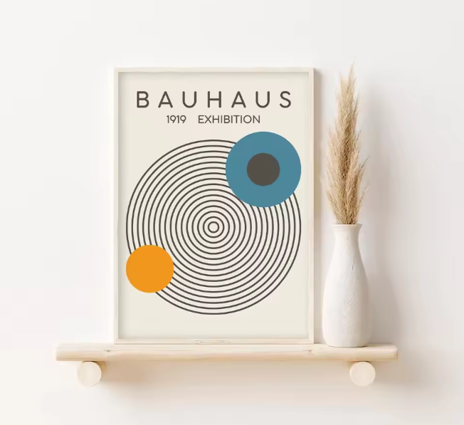 Abstract Wall Decoration Set Bauhaus Prints