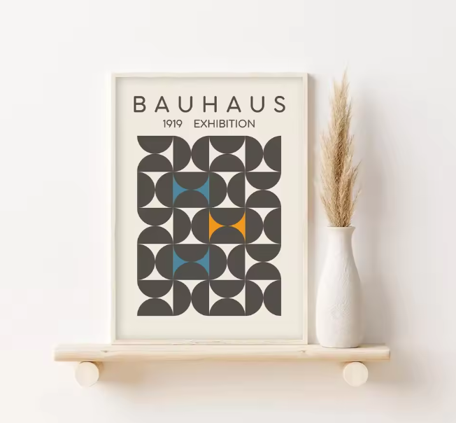Abstract Wall Decoration Set Bauhaus Prints