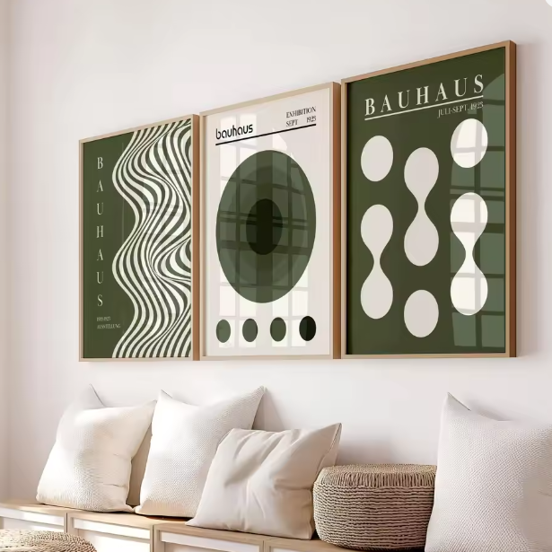 Abstract Wall Decoration Set Bauhaus Prints