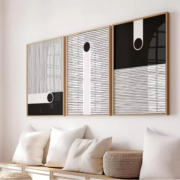 Abstract Wall Decoration Set Bauhaus Prints