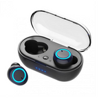 Casque Bluetooth sans fil avec micro et étui de chargement