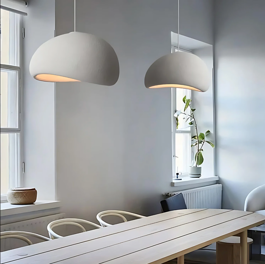 Lampe de plafond minimaliste de style japandi