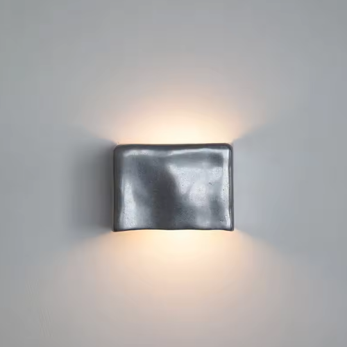 Nowoczesna lampa ścienna kostka światło góra dół montaż na ścianie