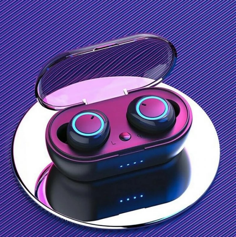 Casque Bluetooth sans fil avec micro et étui de chargement