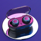 Casque Bluetooth sans fil avec micro et étui de chargement
