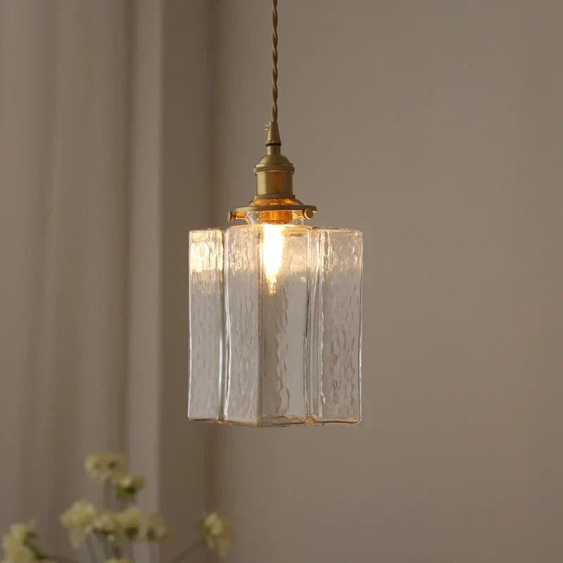 Decorative Vintage Glass Pendant Lamp for Kitchen
